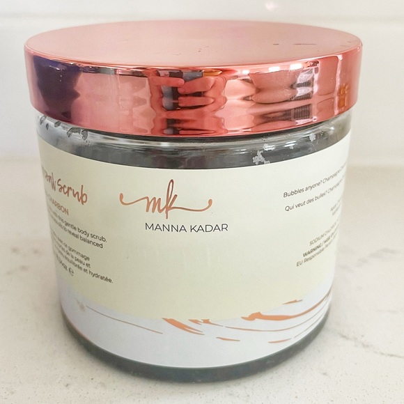 MANNA KADAR Champagne Charcoal Body Sugar Scrub New - SEALED - Picture 5 of 7